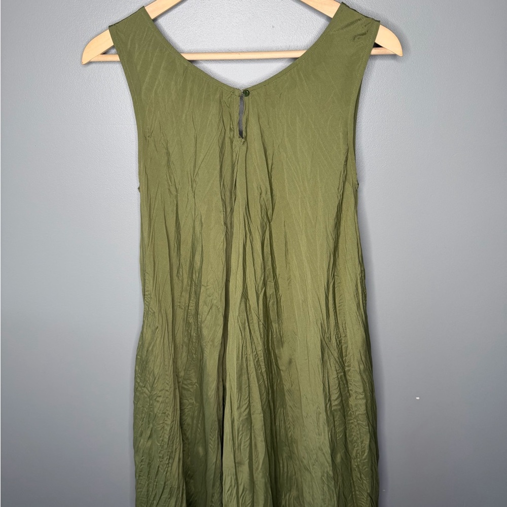 NWT Soft Surroundings Mizu Maxi Dress - Loden Green - Picture 7 of 11